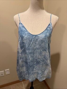 cloth & stone Blue Tie-Dye Spaghetti Strap Tank